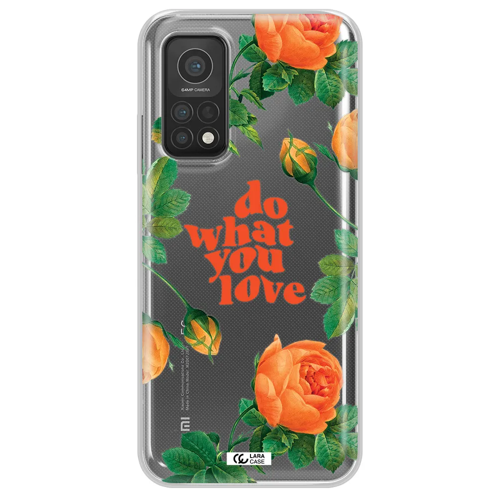 a close up of flowers Xiaomi Mi 10T Clear TPU Case