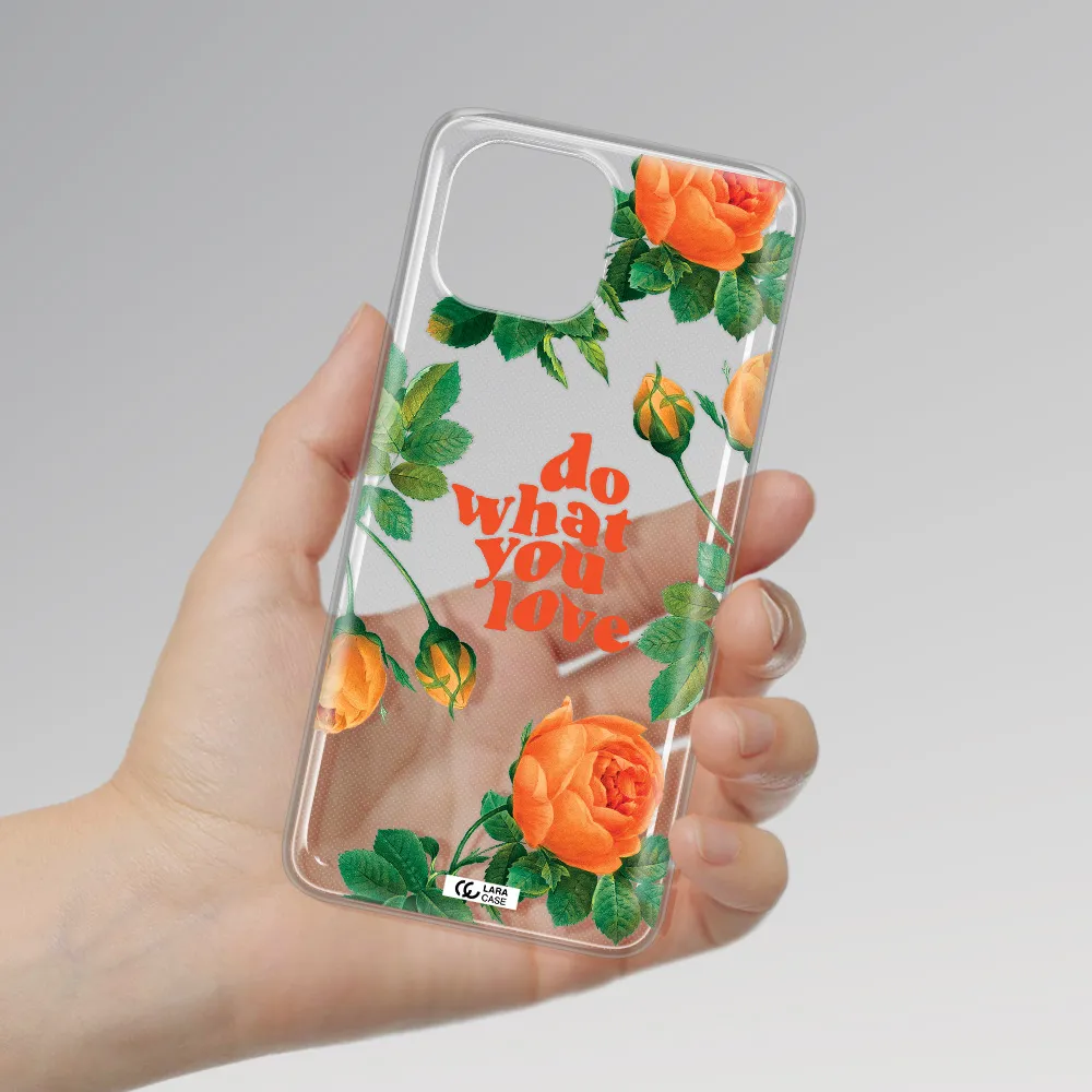 a close up of flowers Xiaomi Mi 11 Lite Clear TPU Case