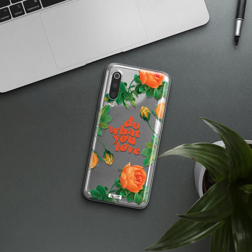 a close up of flowers Xiaomi Mi 9 Clear TPU Case