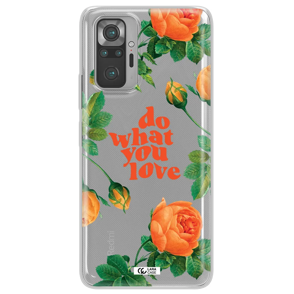 a close up of flowers Xiaomi Note 10 Pro Clear TPU Case