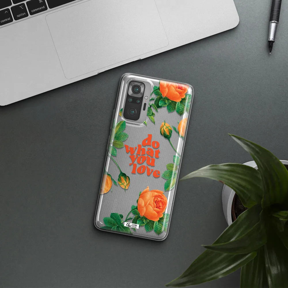 a close up of flowers Xiaomi Note 10 Pro Clear TPU Case