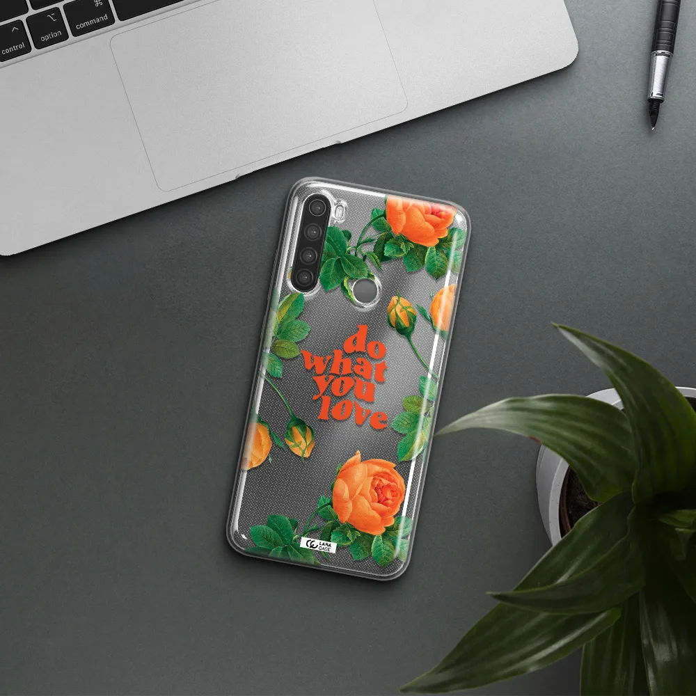 a close up of flowers Xiaomi Note 8 Clear TPU Case