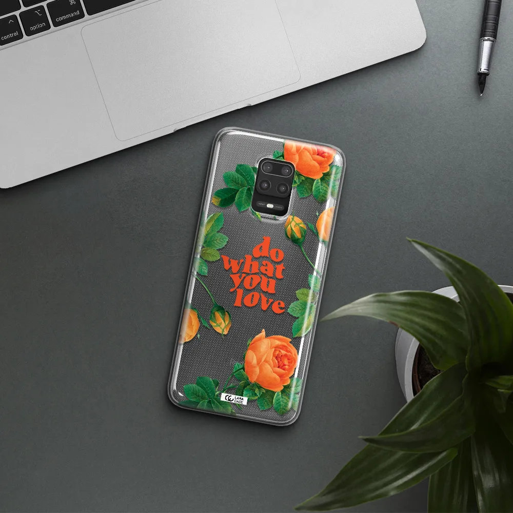 a close up of flowers Xiaomi Note 9S Clear TPU Case