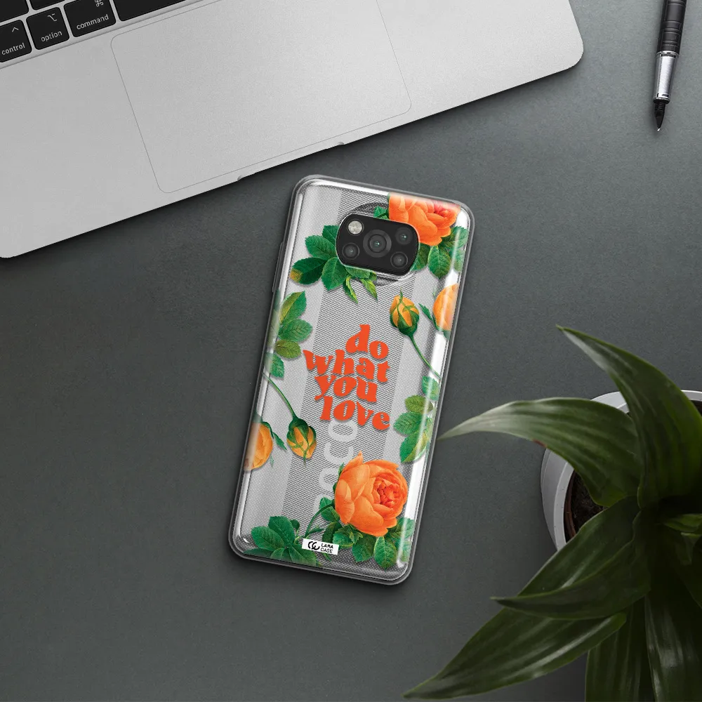 a close up of flowers Xiaomi Poco X3 Clear TPU Case