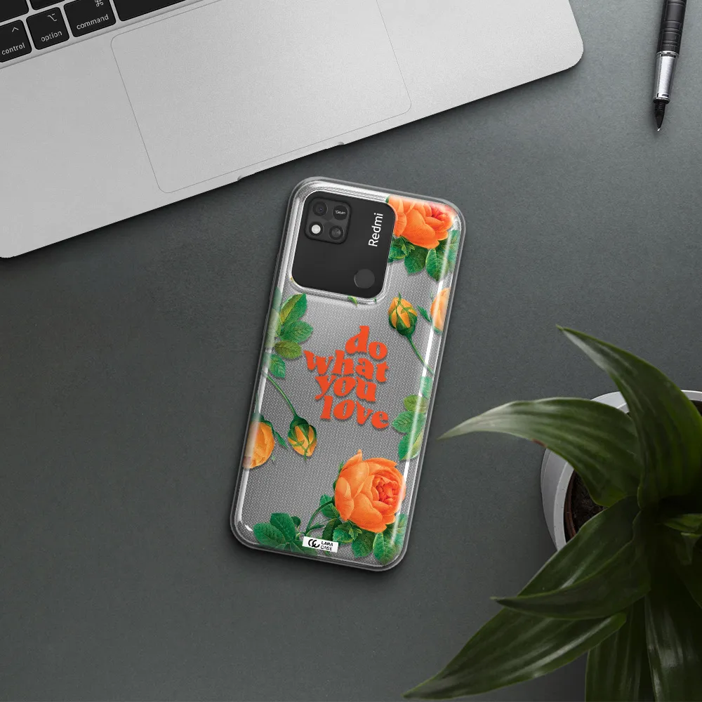 a close up of flowers Xiaomi Redmi 10A Clear TPU Case