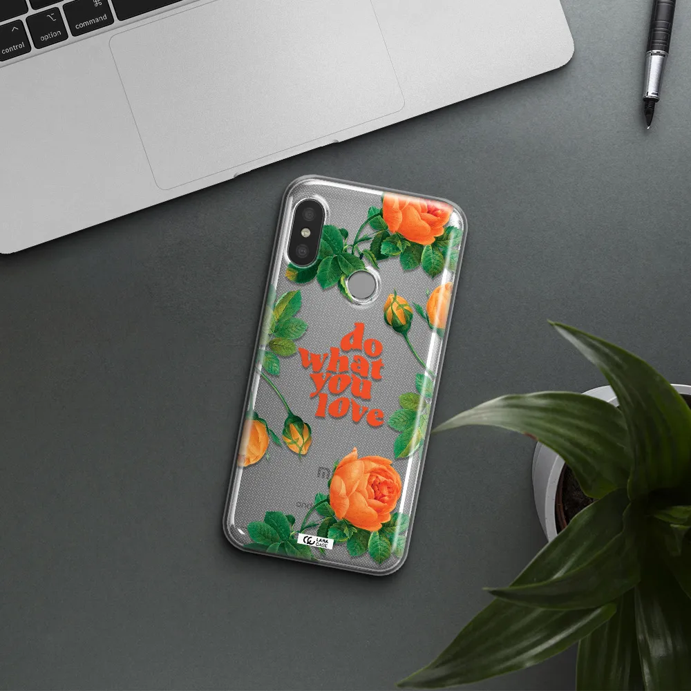 a close up of flowers Xiaomi Redmi 6 Pro Clear TPU Case