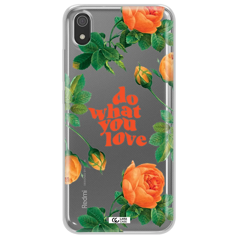 a close up of flowers Xiaomi Redmi 7A Clear TPU Case