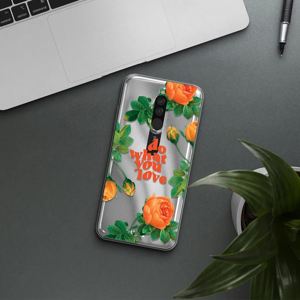 A Close Up Of Flowers Xiaomi Redmi 8 Clear Tpu Case