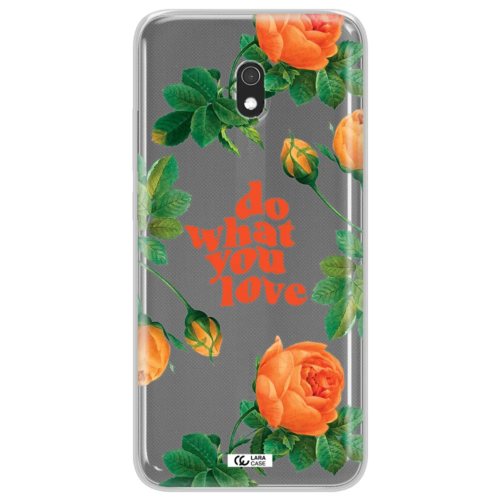 a close up of flowers Xiaomi Redmi 8A Clear TPU Case