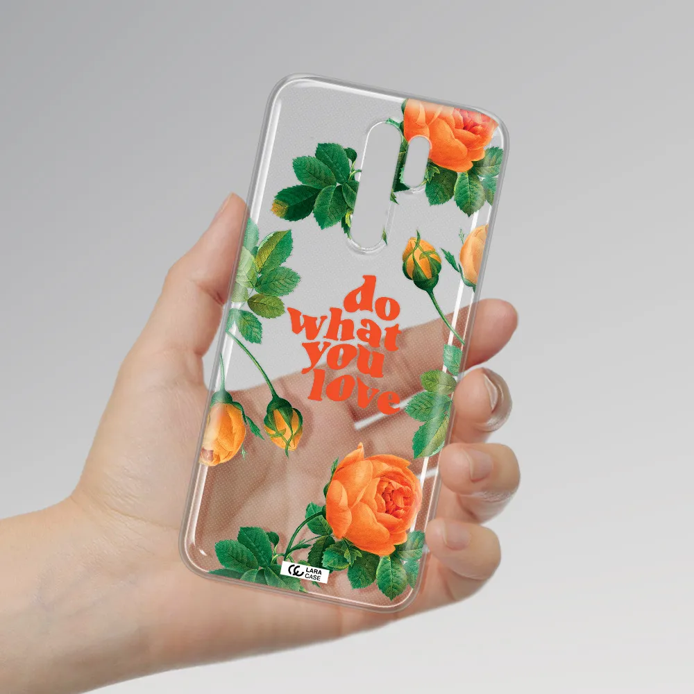 a close up of flowers Xiaomi Redmi 9 Clear TPU Case