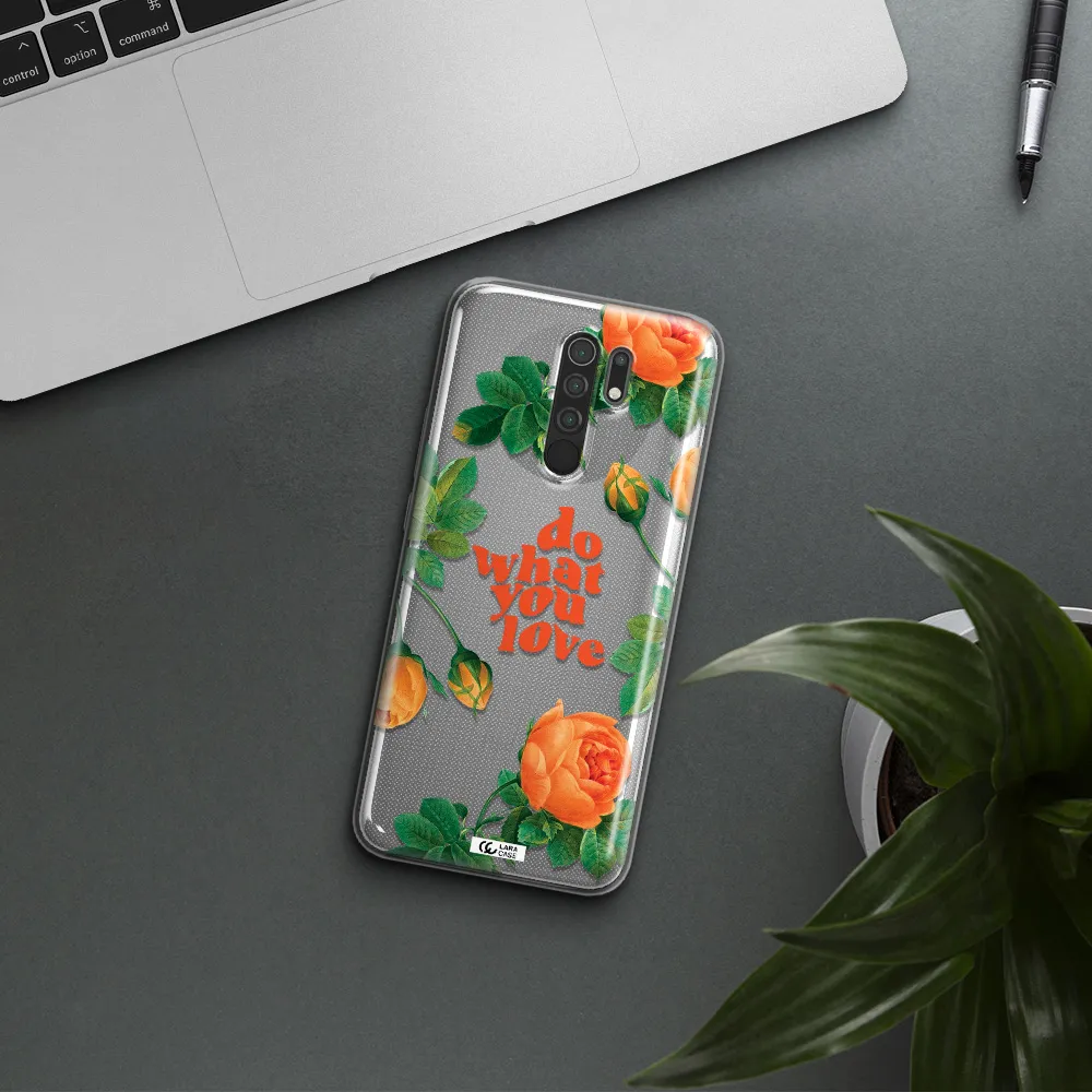a close up of flowers Xiaomi Redmi 9 Clear TPU Case