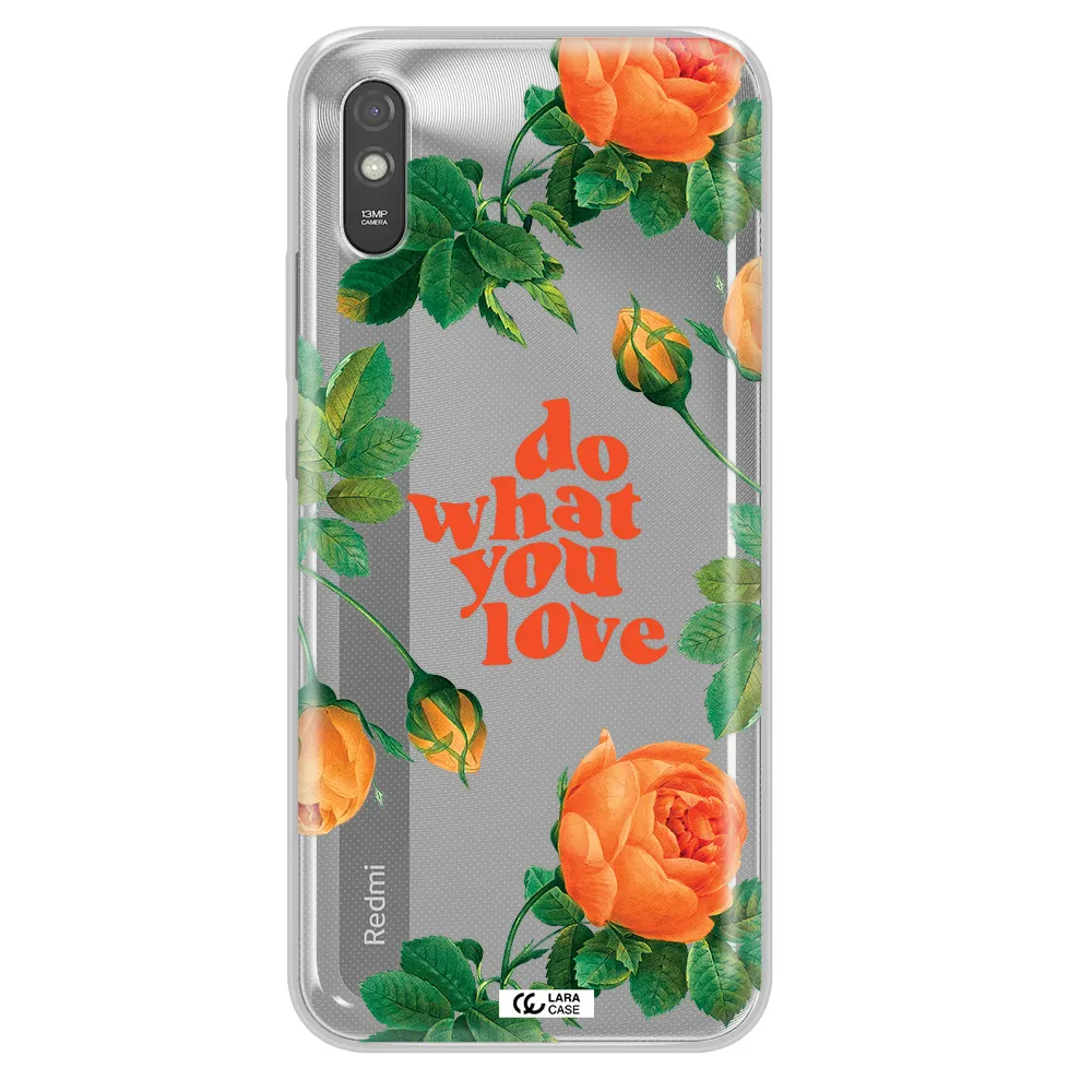 a close up of flowers Xiaomi Redmi 9A Clear TPU Case