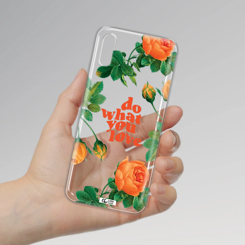 a close up of flowers Xiaomi Redmi 9A Clear TPU Case