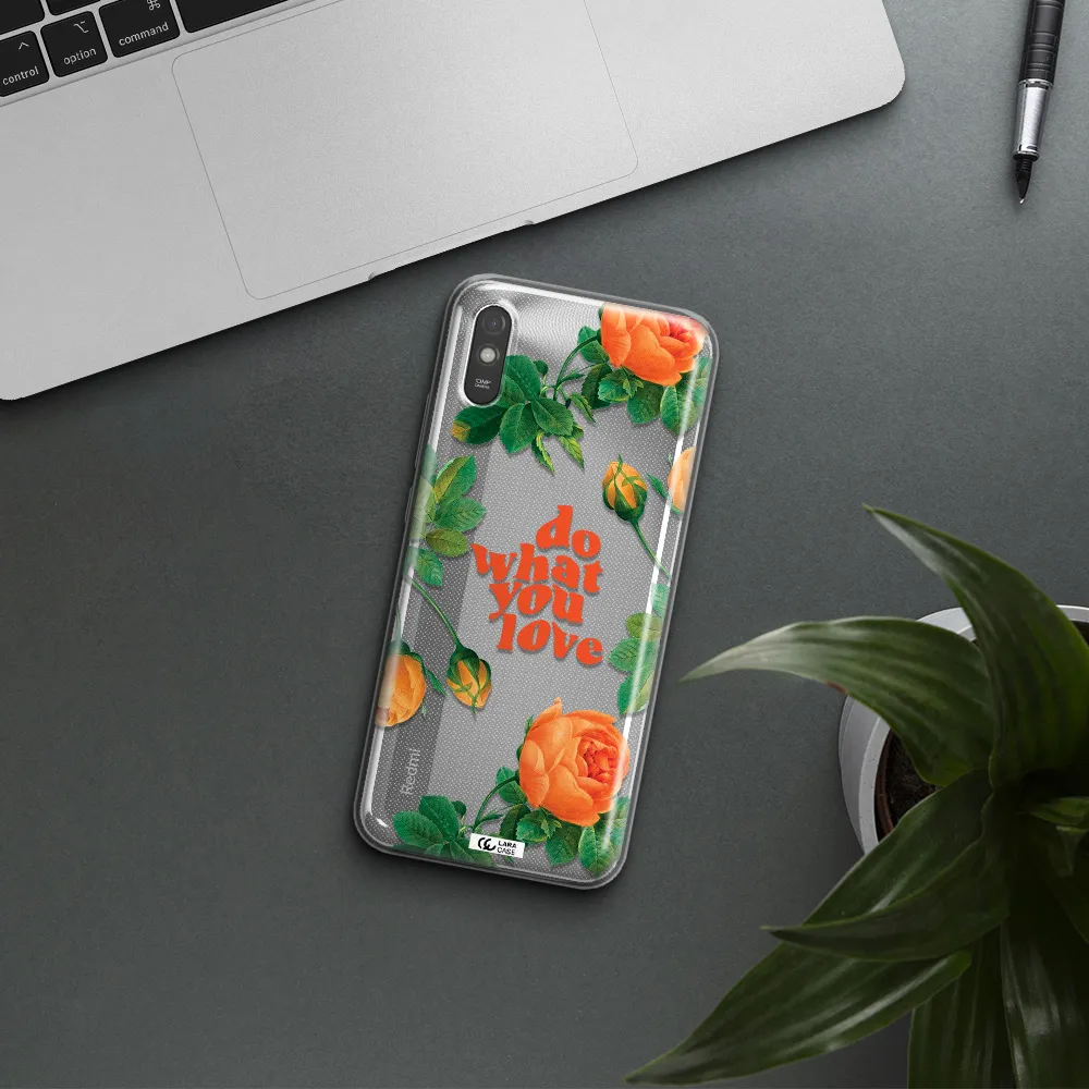 a close up of flowers Xiaomi Redmi 9A Clear TPU Case