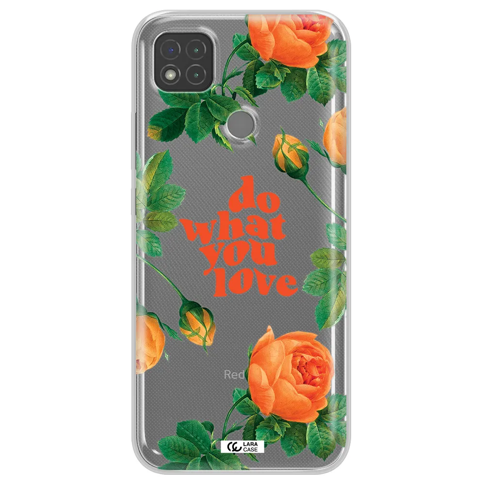 a close up of flowers Xiaomi Redmi 9C Clear TPU Case