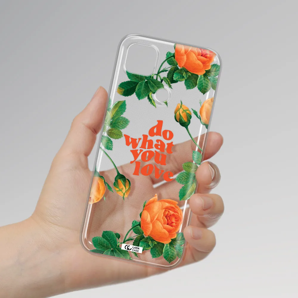 a close up of flowers Xiaomi Redmi 9C Clear TPU Case