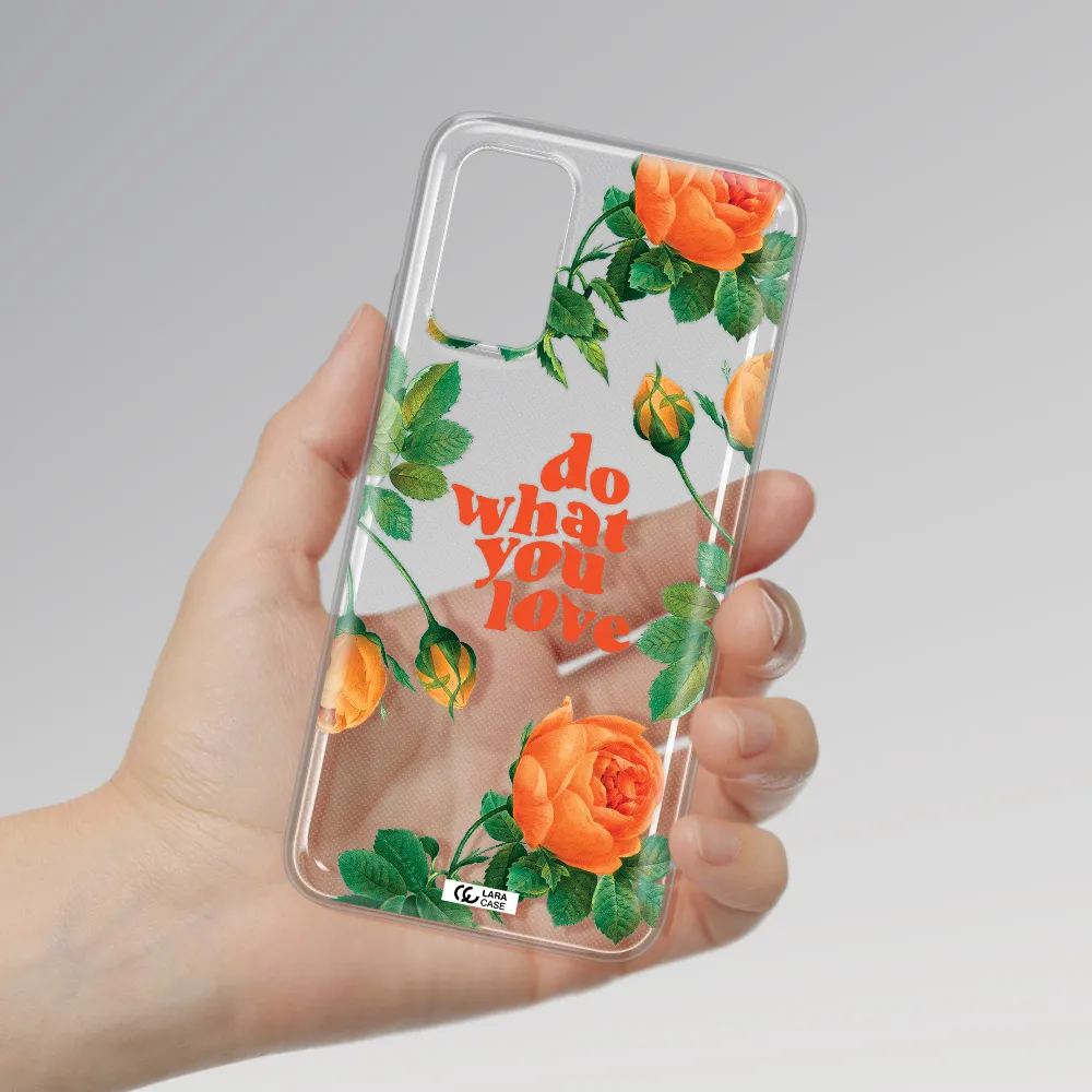 a close up of flowers Xiaomi Redmi 9T Clear TPU Case