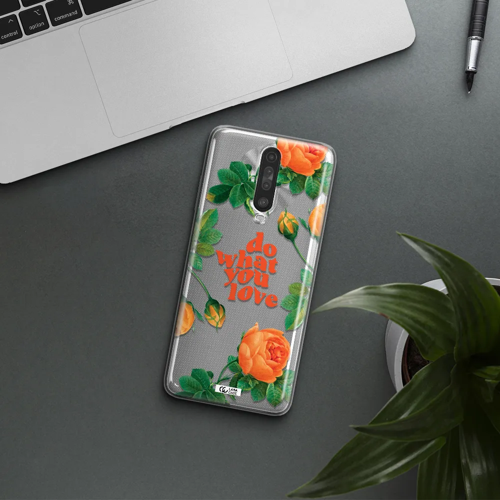 a close up of flowers Xiaomi Redmi K30 Clear TPU Case