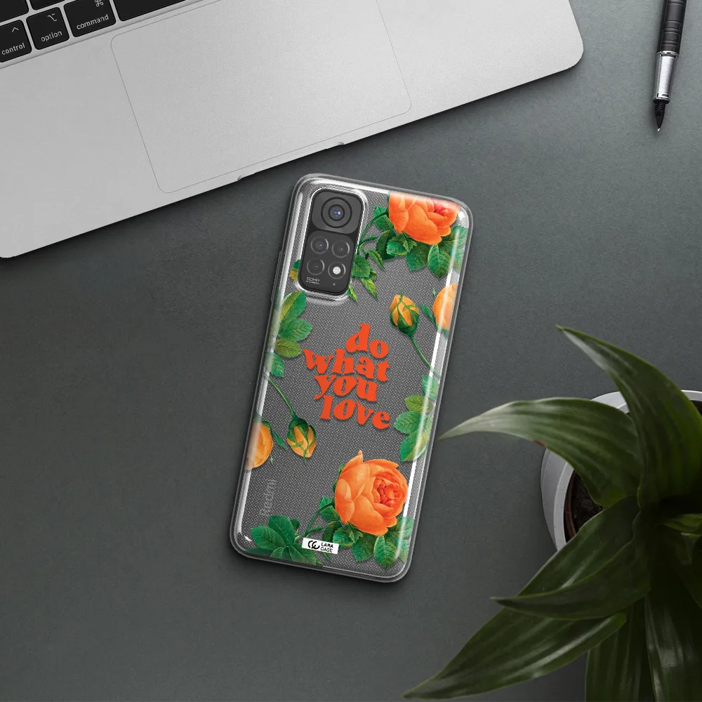 a close up of flowers Xiaomi Redmi Note 11 Clear TPU Case