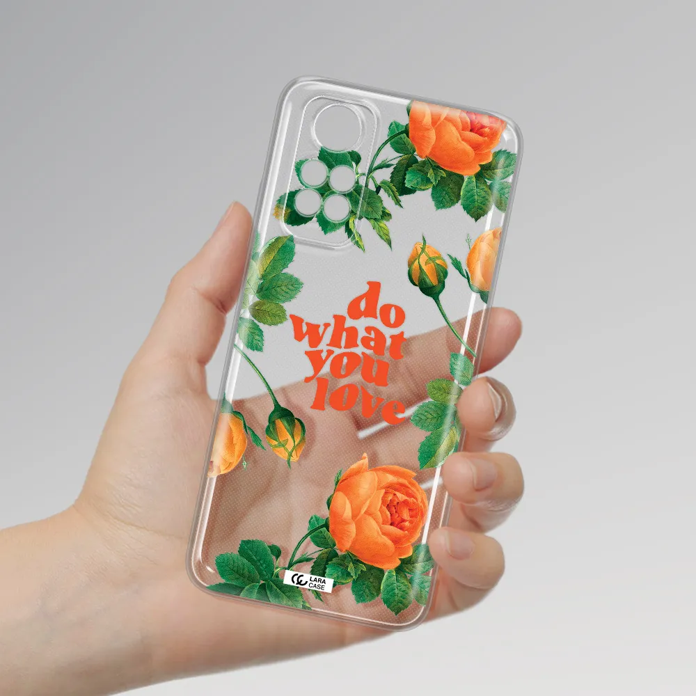 A Close Up Of Flowers Xiaomi Redmi Note 11S Clear Tpu Case