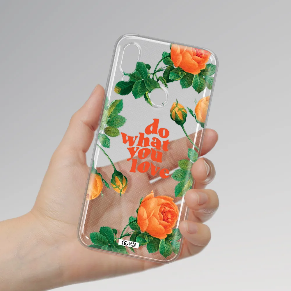 a close up of flowers Xiaomi Redmi Note 7 Clear TPU Case