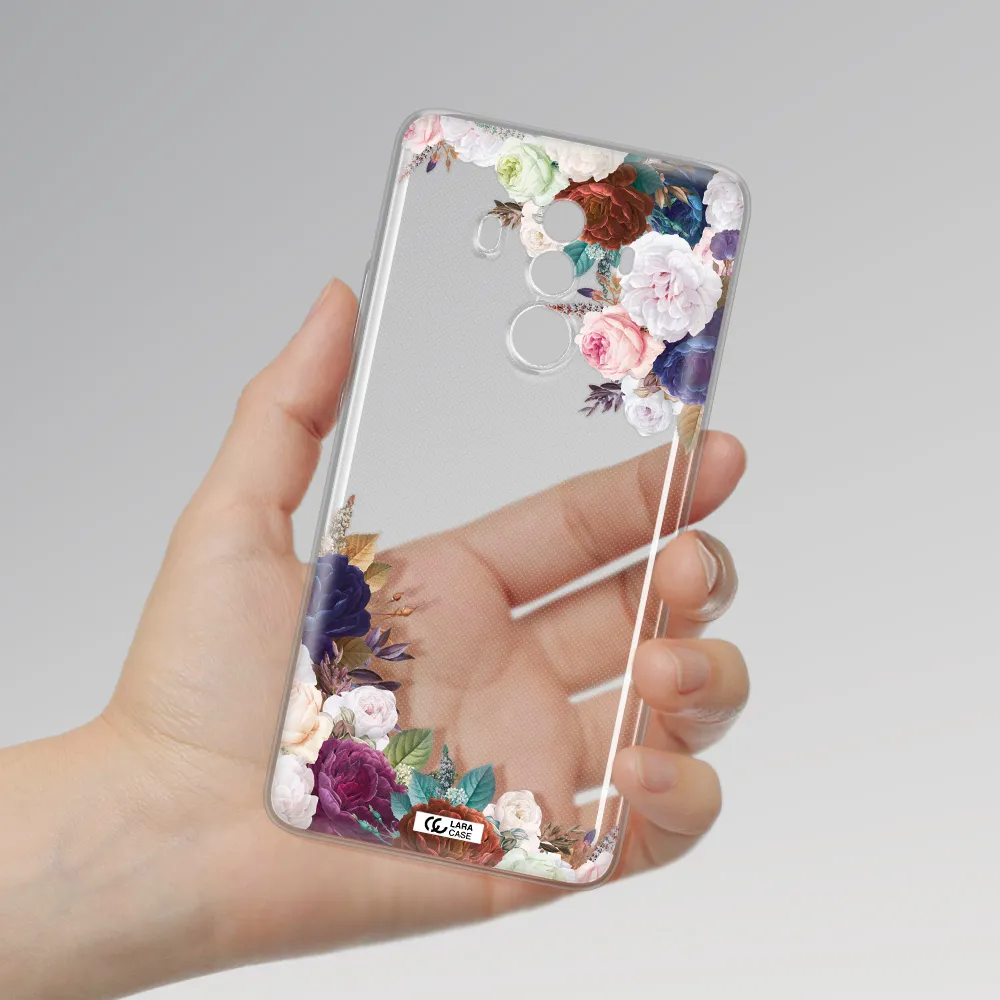 a corner of flowers with leaves Huawei Mate 10 Clear TPU Case