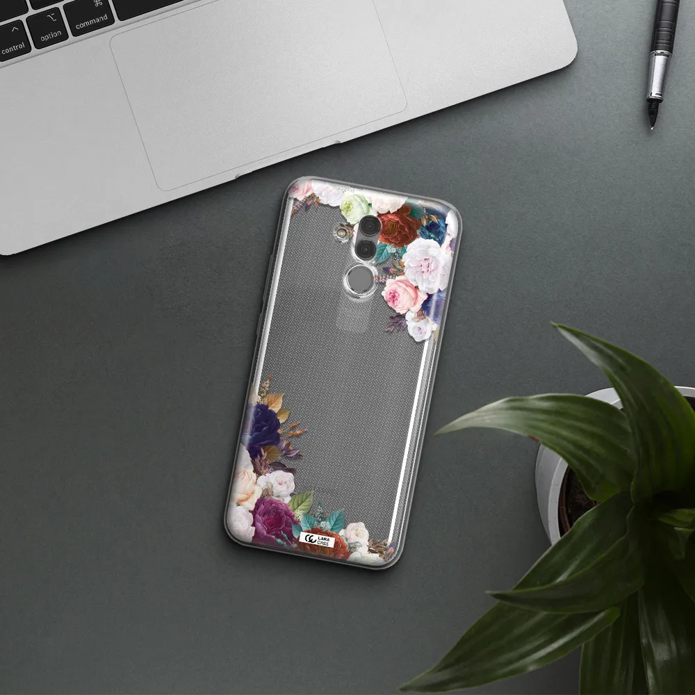 a corner of flowers with leaves Huawei Mate 20 Lite Clear TPU Case