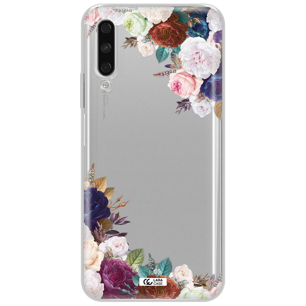 A Corner Of Flowers With Leaves Huawei Y9S Clear Tpu Case