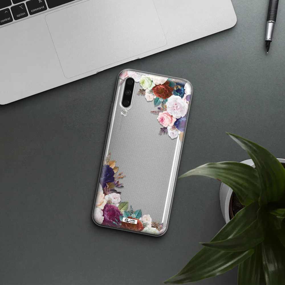 A Corner Of Flowers With Leaves Huawei Y9S Clear Tpu Case