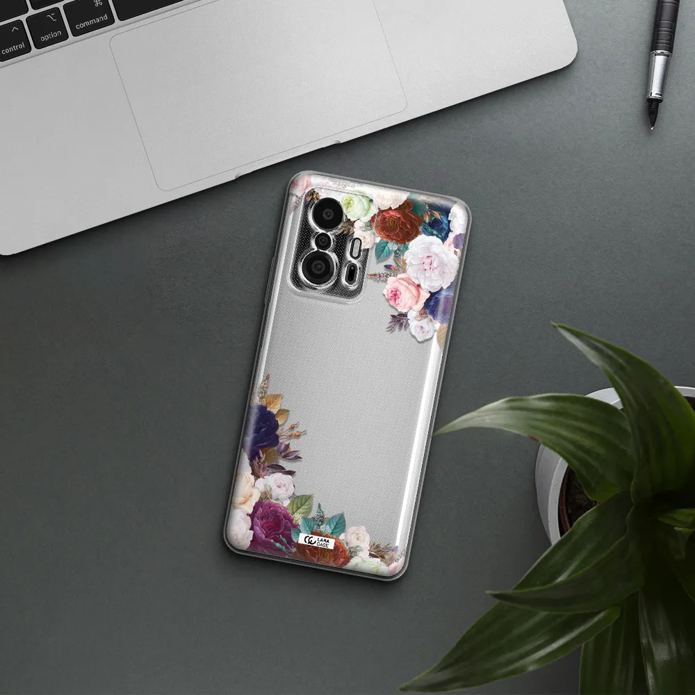 A Corner Of Flowers With Leaves Xiaomi 11T Pro Clear Tpu Case
