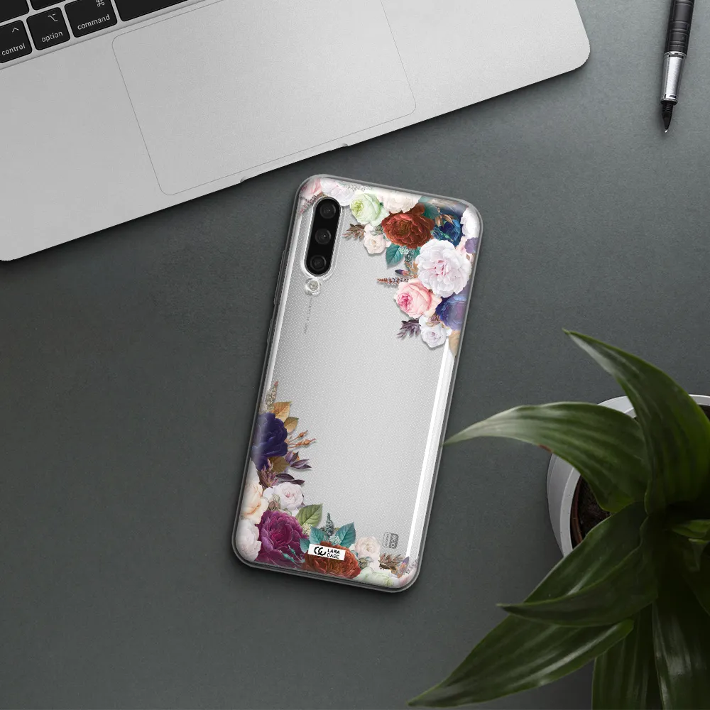 A Corner Of Flowers With Leaves Xiaomi Mi A3 Clear Tpu Case