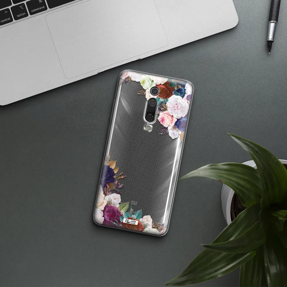 A Corner Of Flowers With Leaves Xiaomi Redmi K20 Clear Tpu Case