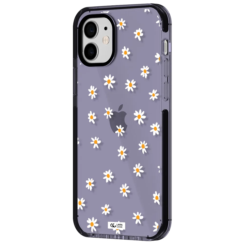 a white background with orange dots Apple iPhone 11 impact Lilac Case