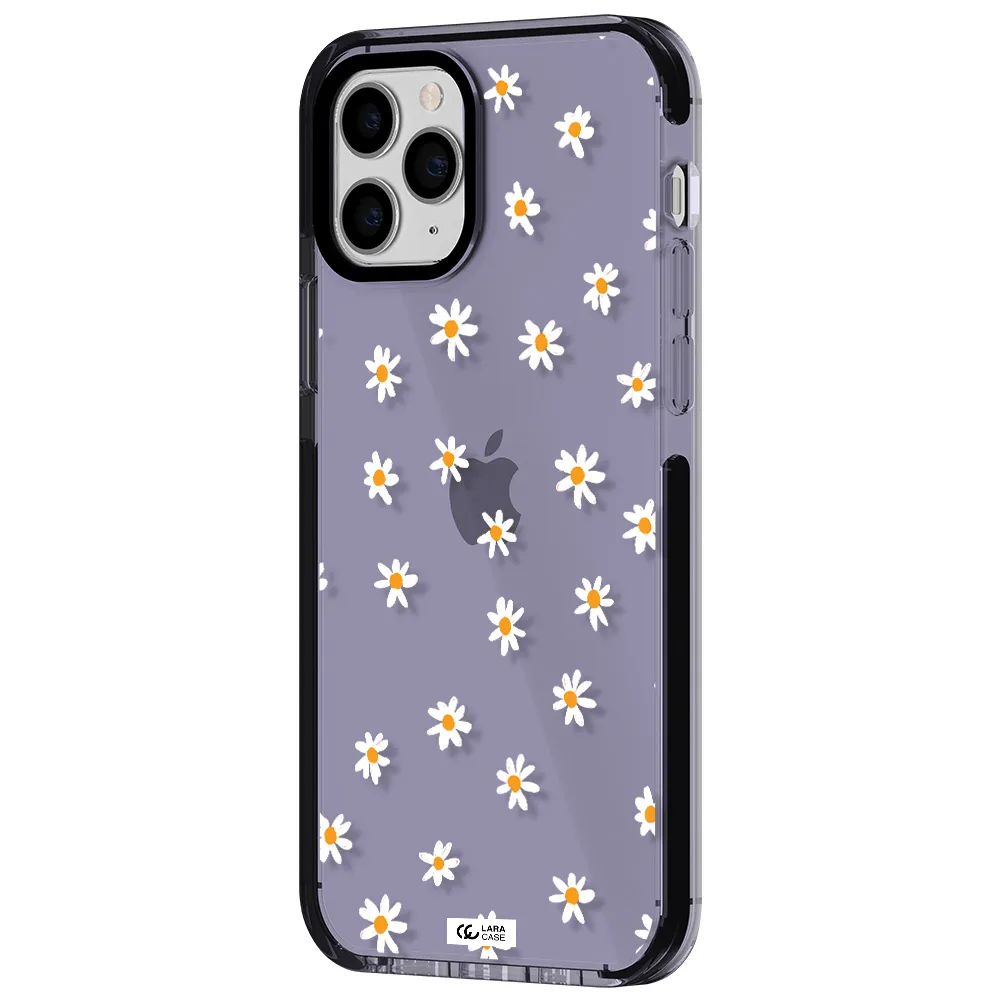 a white background with orange dots Apple iPhone 11 pro impact Lilac Case