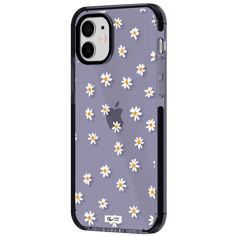 a white background with orange dots Apple iPhone 12 impact Lilac Case