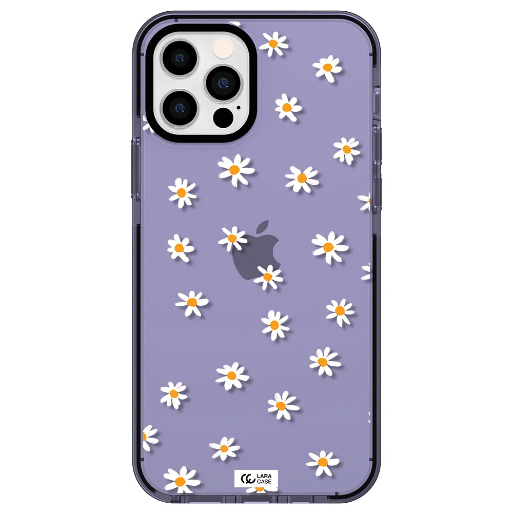 a white background with orange dots Apple iPhone 12 pro impact Lilac Case