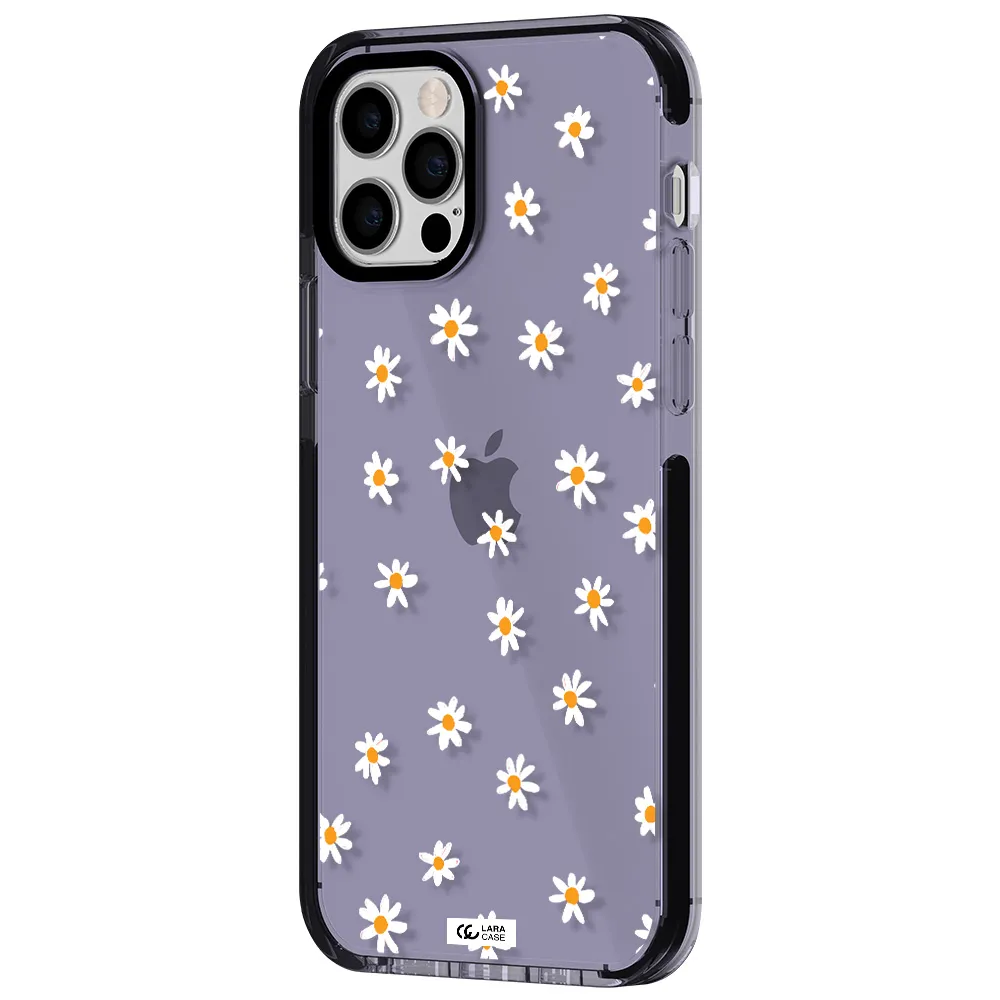 a white background with orange dots Apple iPhone 12 pro impact Lilac Case