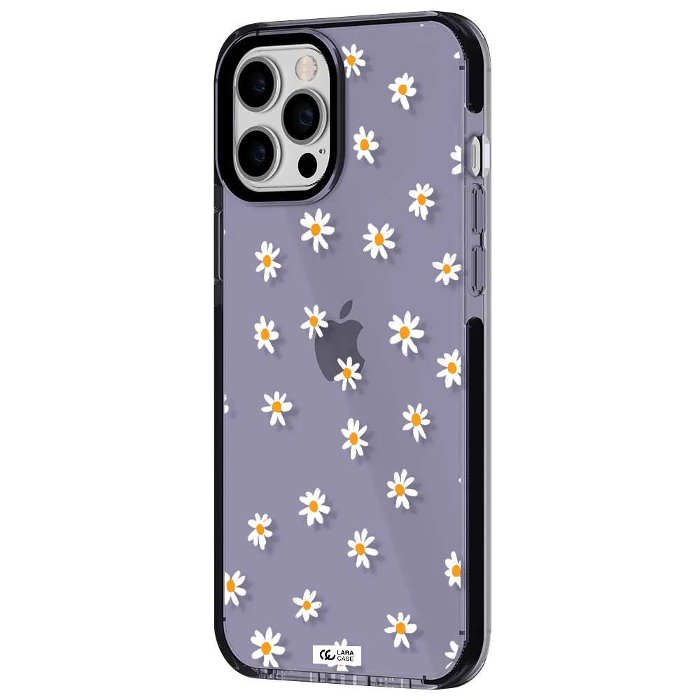 a white background with orange dots Apple iPhone 12 pro max impact Lilac Case