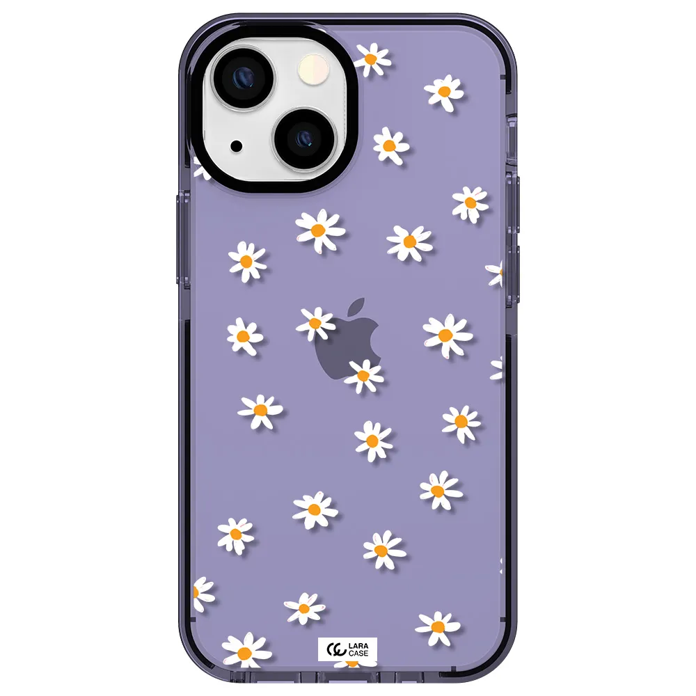 a white background with orange dots Apple iPhone 13 mini impact Lilac Case