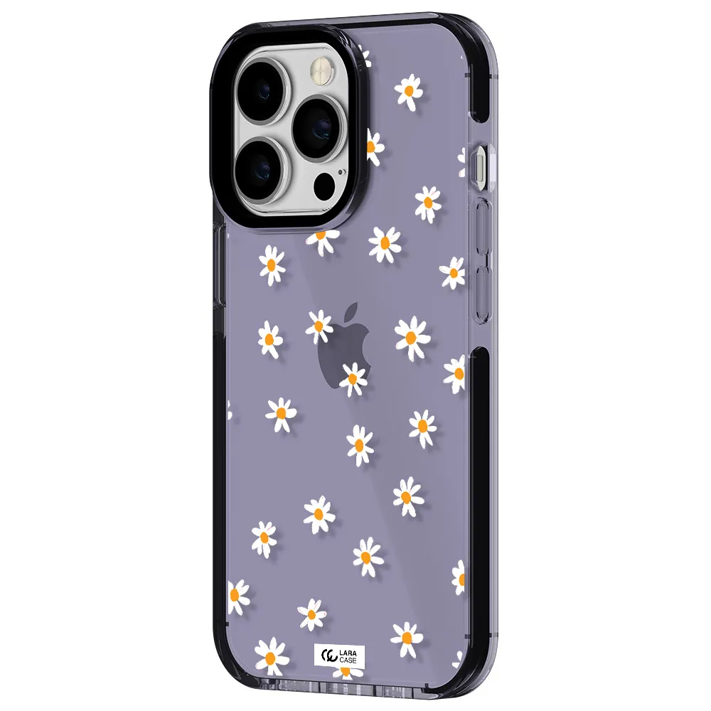 a white background with orange dots Apple iPhone 13 Pro impact Lilac Case