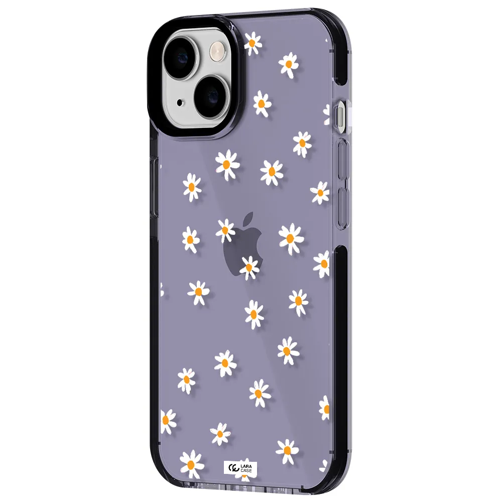 a white background with orange dots Apple iPhone 14 impact Lilac Case