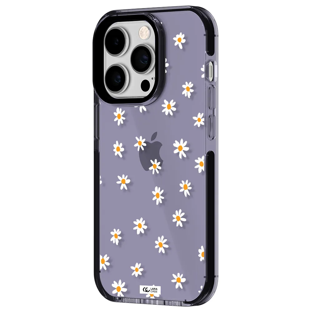 a white background with orange dots Apple iPhone 14 pro impact Lilac Case