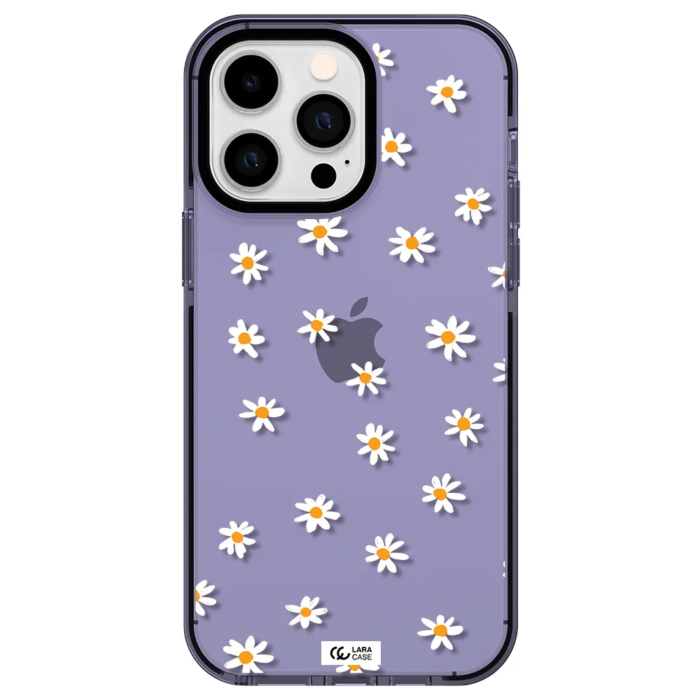 a white background with orange dots Apple iPhone 15 Pro impact Lilac Case