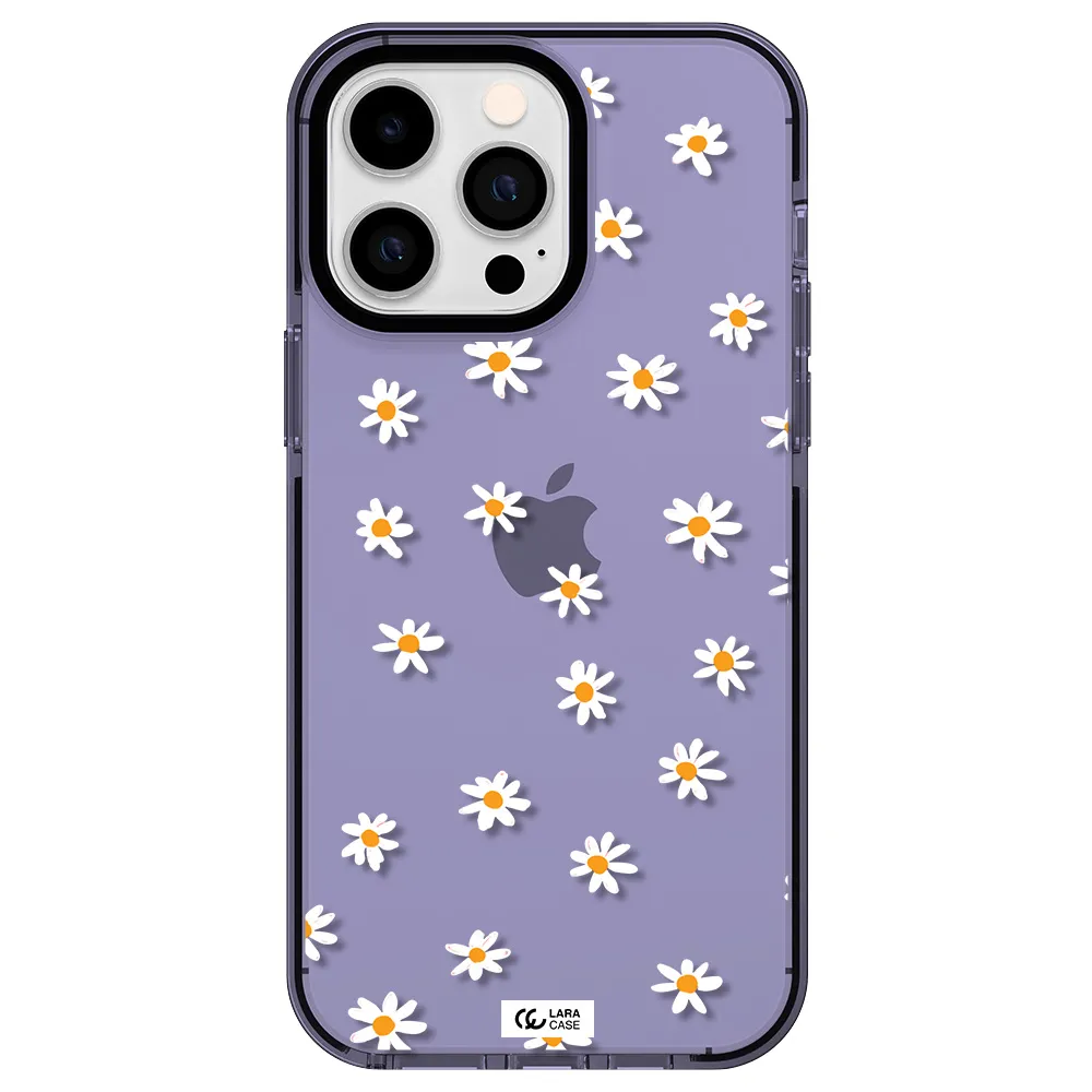 a white background with orange dots Apple iPhone 15 Pro Max impact Lilac Case