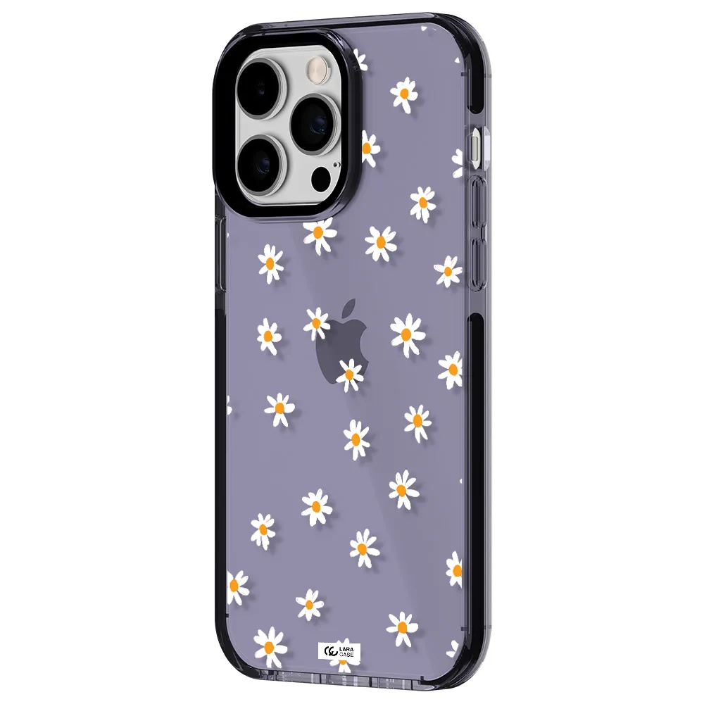 a white background with orange dots Apple iPhone 15 Pro Max impact Lilac Case