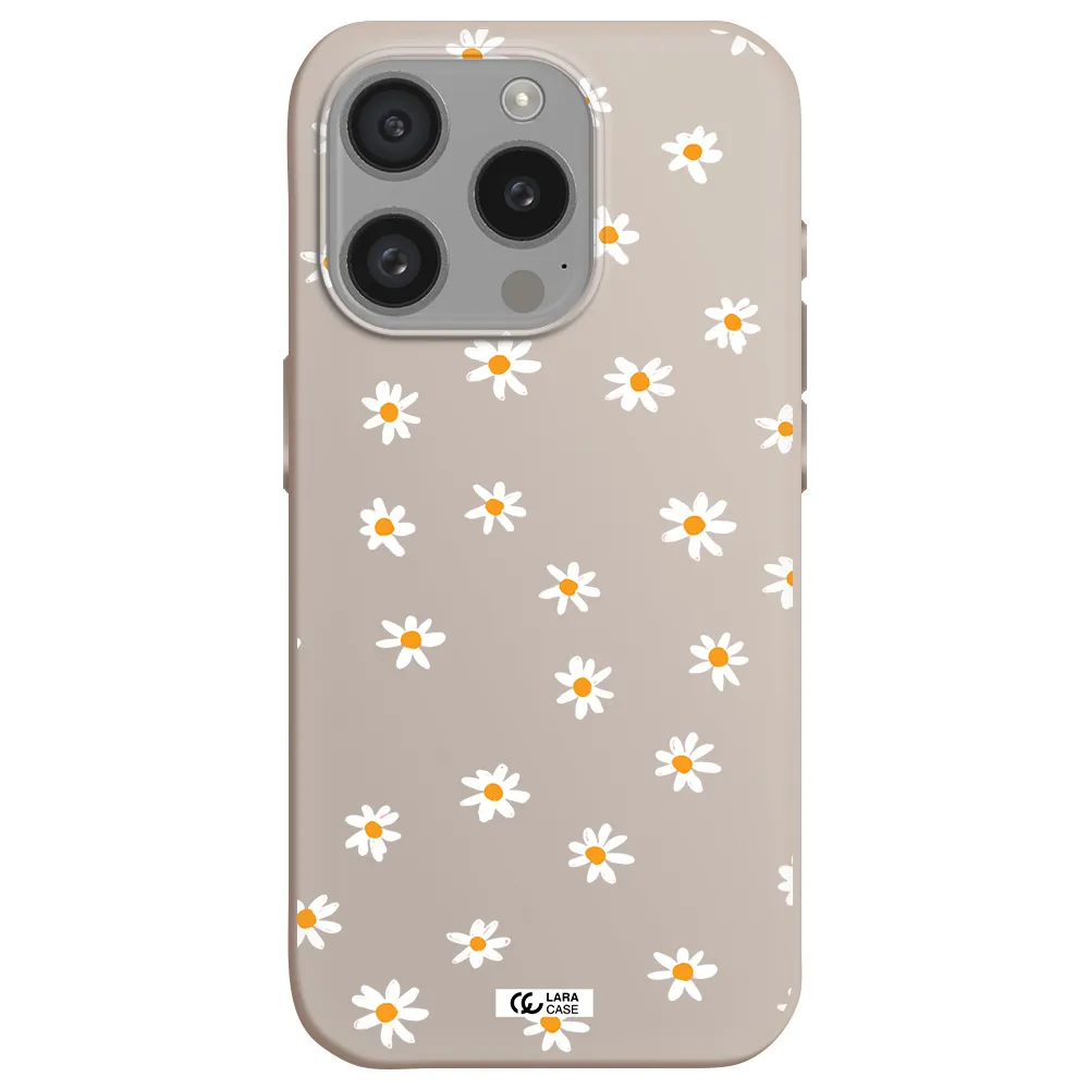 A White Background With Orange Dots Apple Iphone 15 Pro Silicone Stone Case