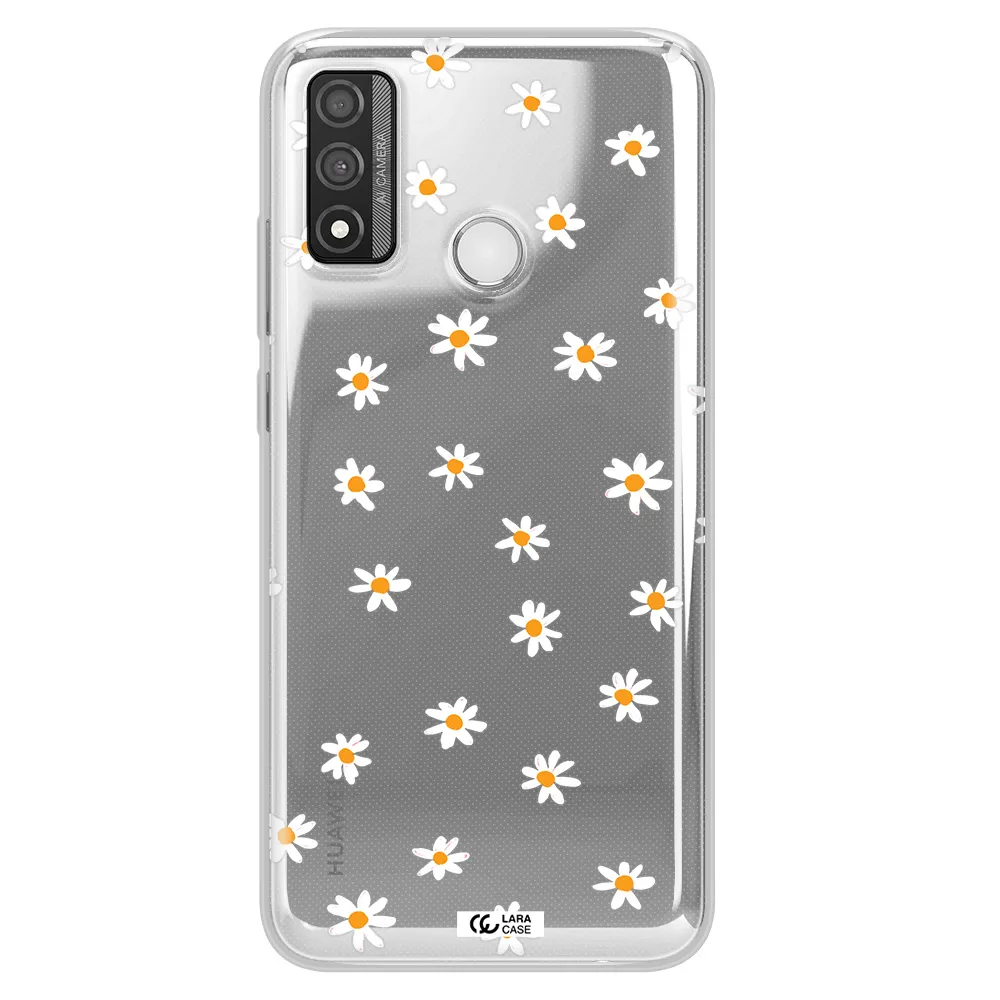 a white background with orange dots Huawei P Smart 2020 Clear TPU Case