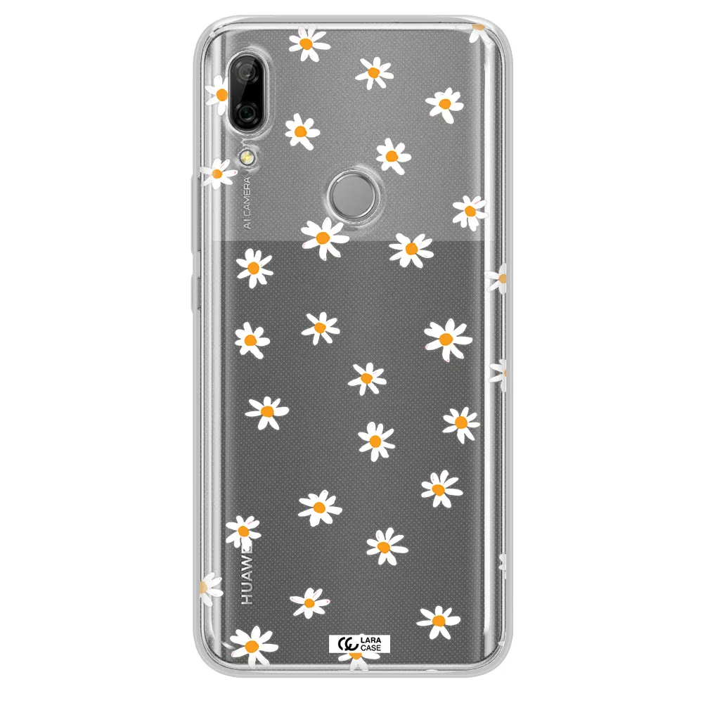 a white background with orange dots Huawei P Smart Z Clear TPU Case