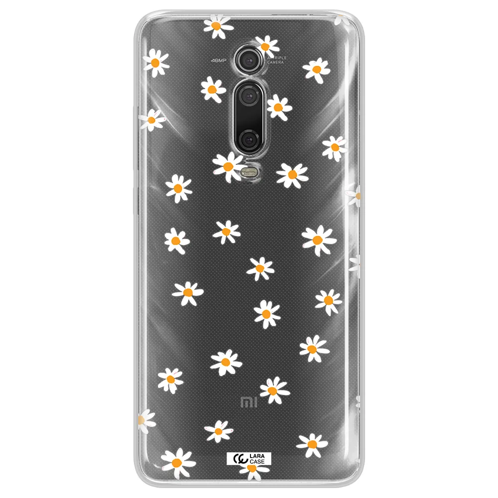 a white background with orange dots Xiaomi Mi 9T Clear TPU Case