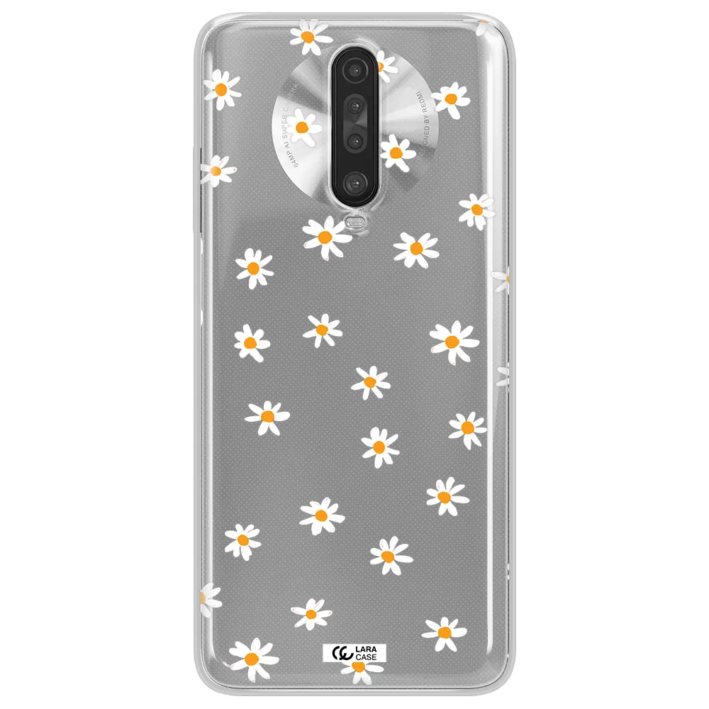 a white background with orange dots Xiaomi Redmi K30 Clear TPU Case